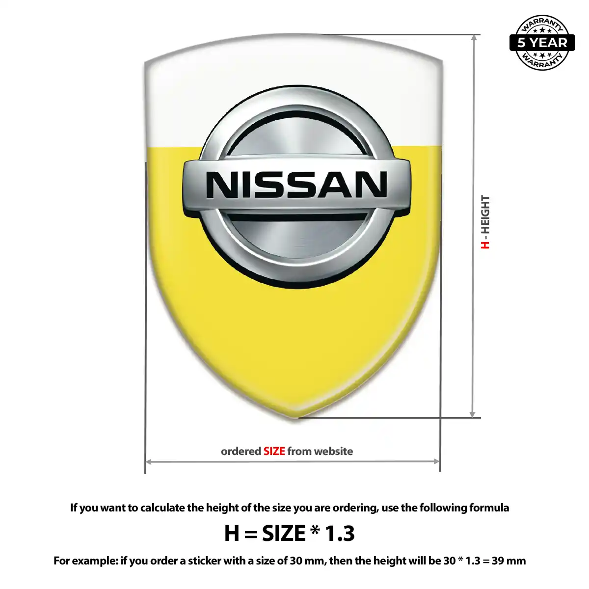 Nissan Silicone Badge Elite Finish