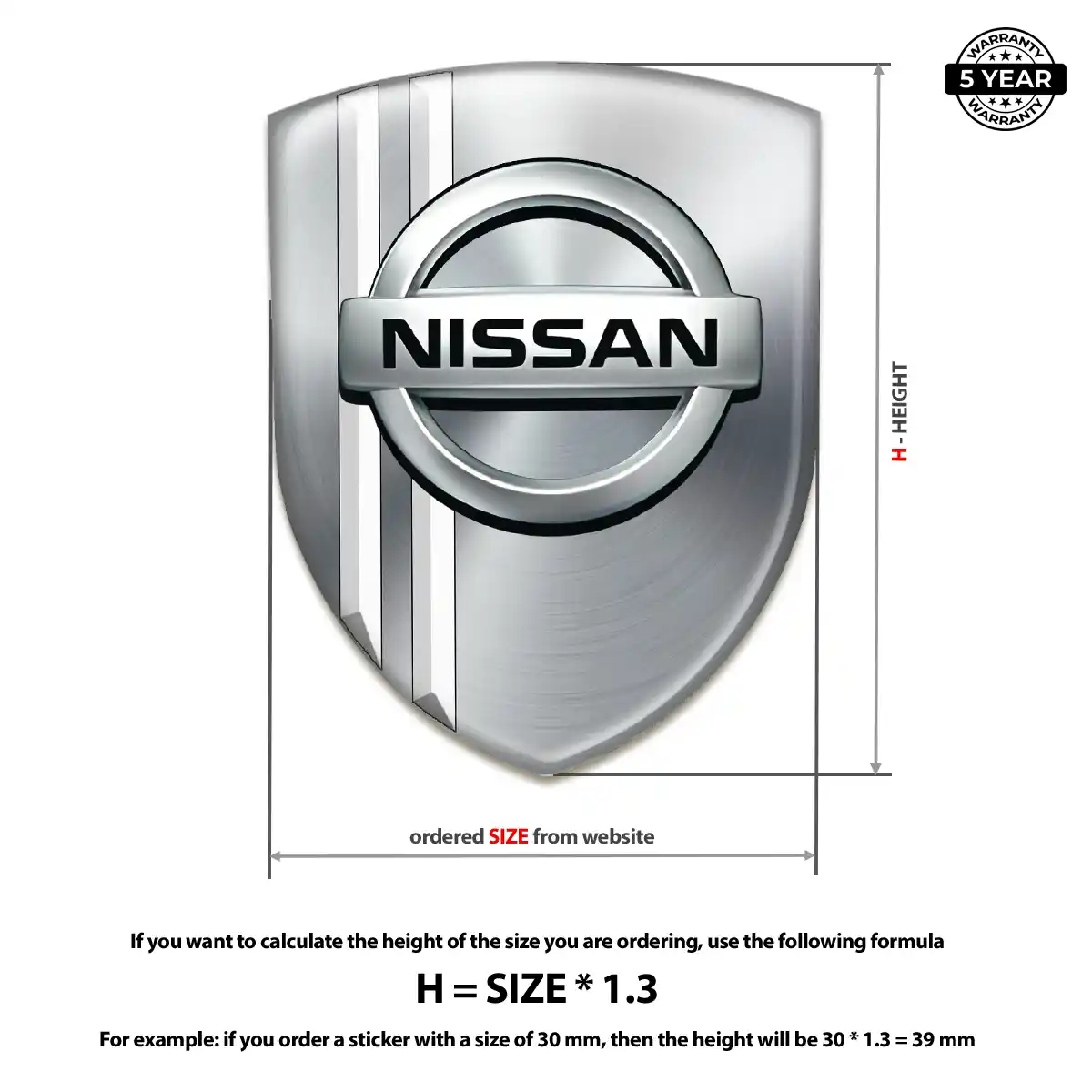 Nissan Silicone Badge Interior Elegance