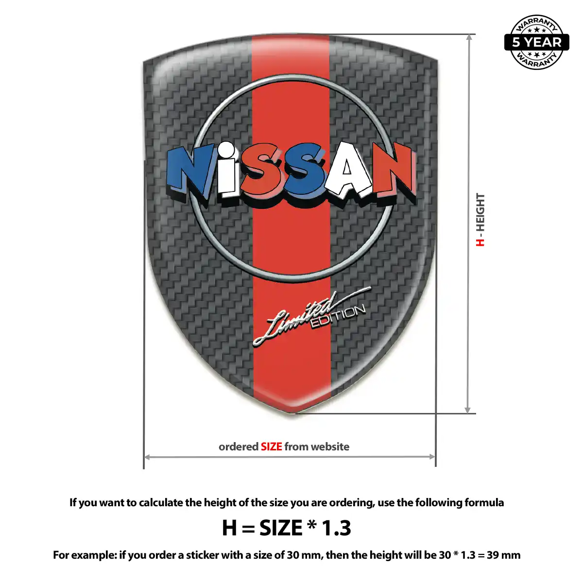 Nissan Silicone Badge Interior Luxe