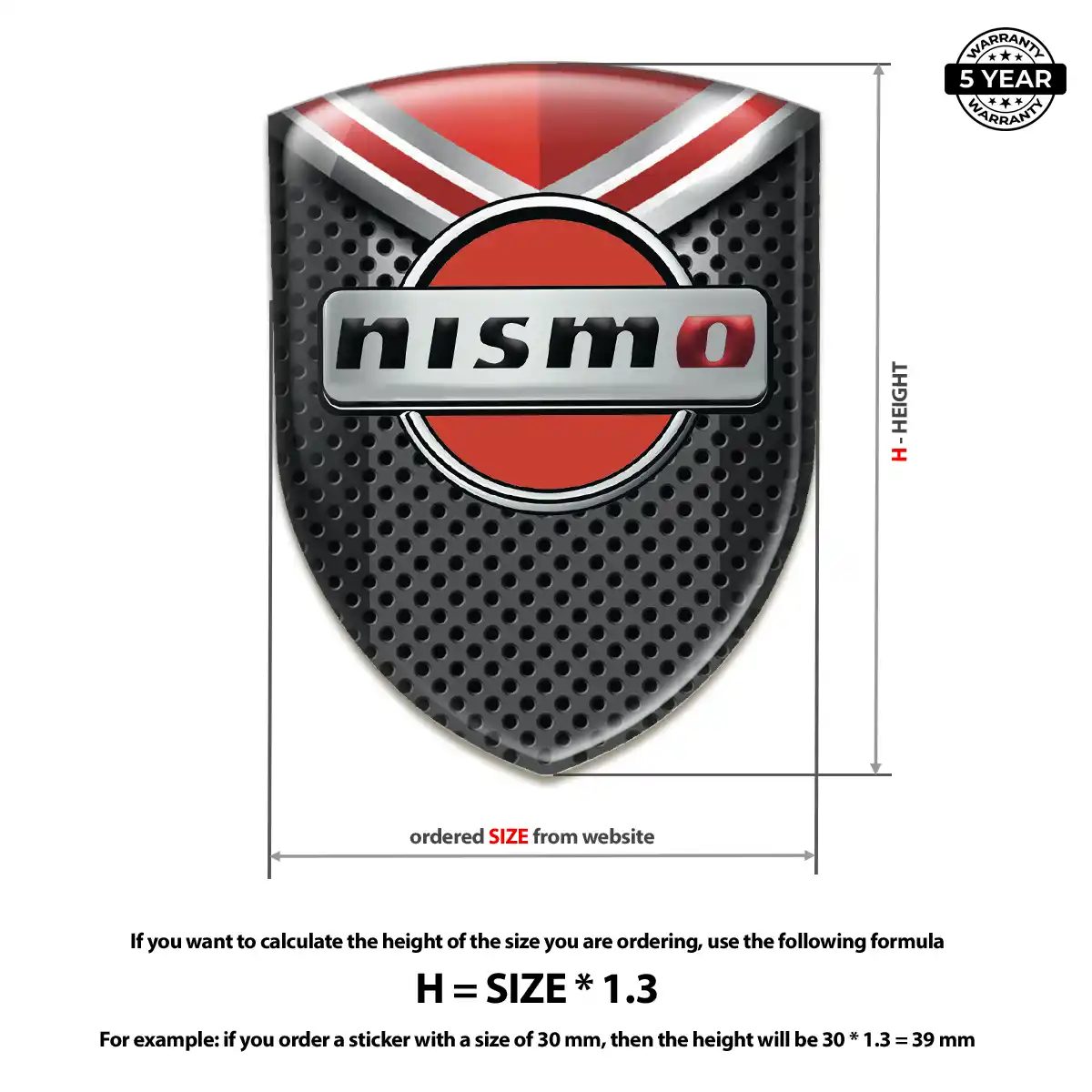 Nissan Silicone Badge Premium Dome