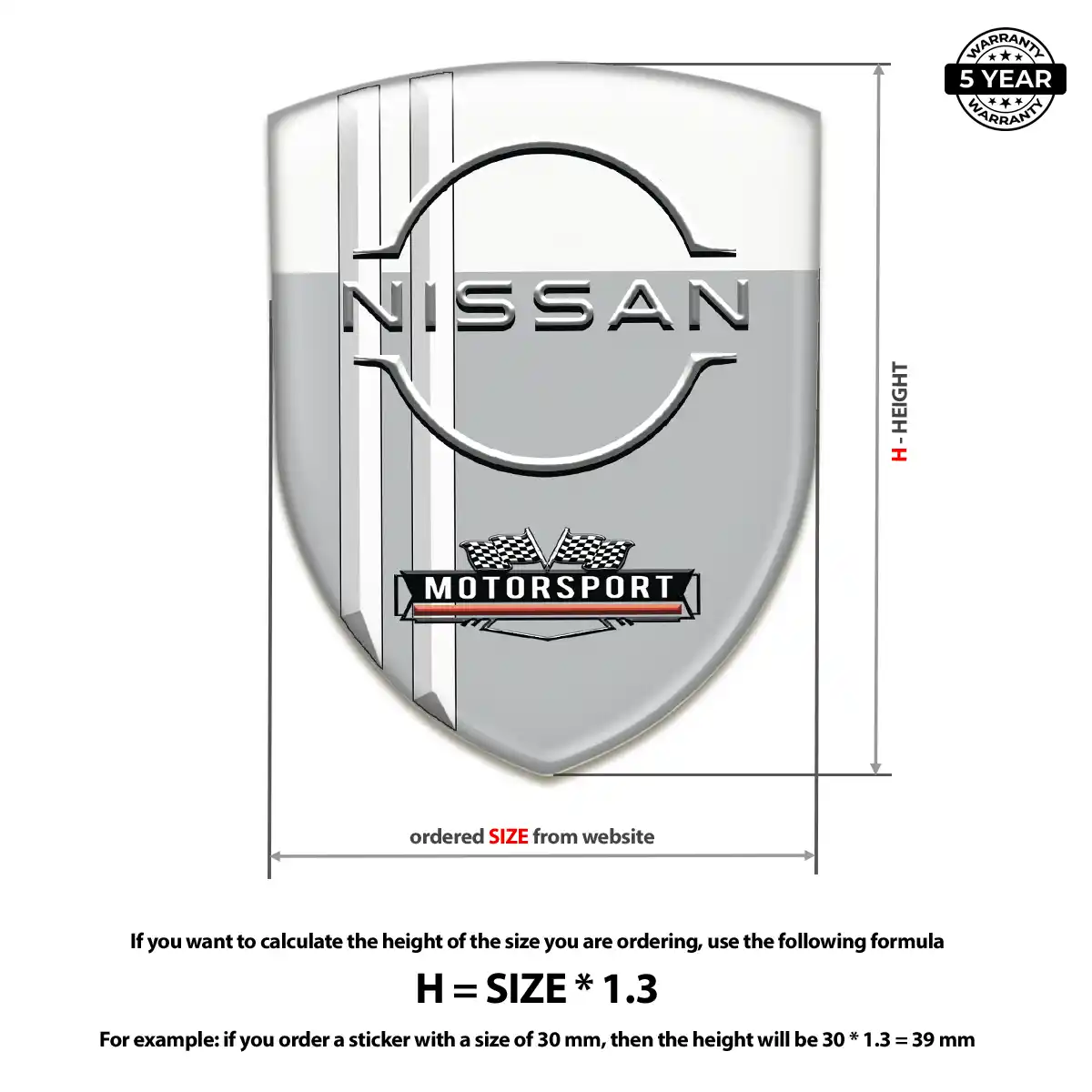 Nissan Silicone Badge Prestige Line