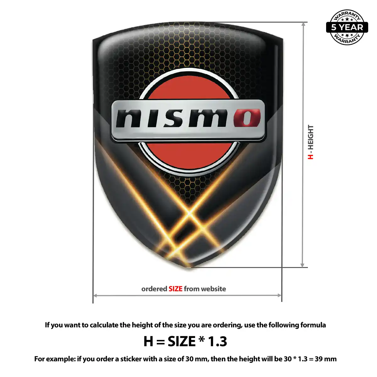 Nissan Silicone Badge Resin Elite