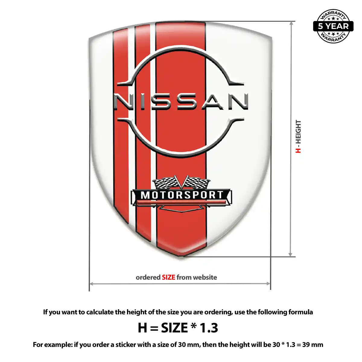 Nissan Silicone Badge Resin Luxe