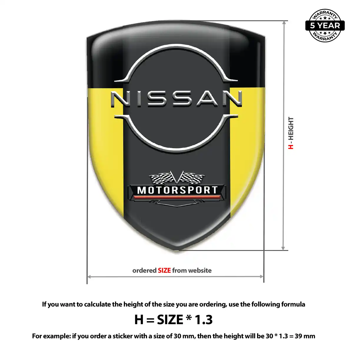 Nissan Silicone Emblem Performance Style