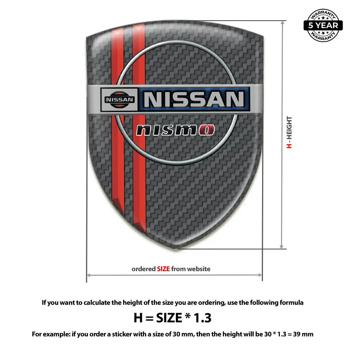 Nissan Silicone Emblem Premium Dome