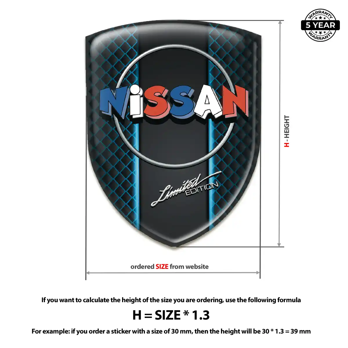 Nissan Silicone Emblem Prestige Line