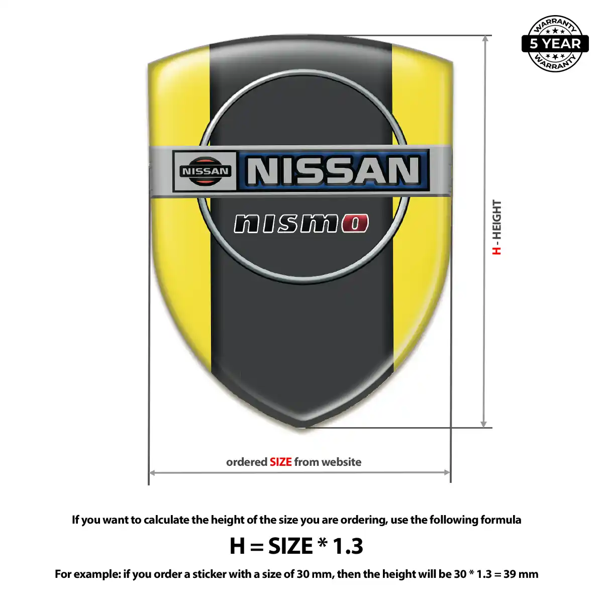 Nissan Silicone Sticker Cabin Style