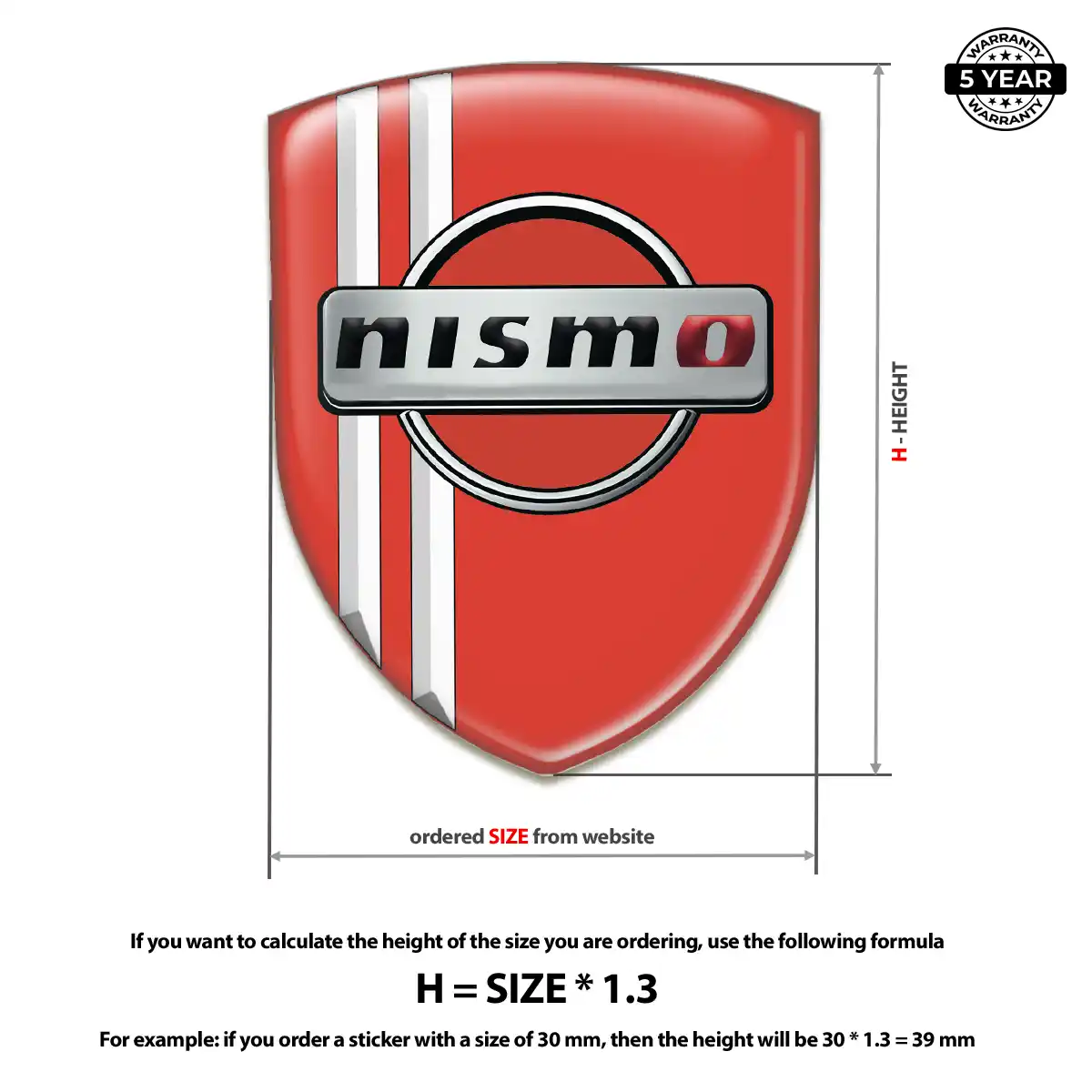 Nissan Silicone Sticker Deluxe Edition