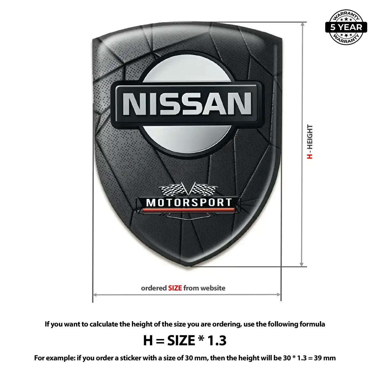 Nissan Silicone Sticker Interior Elegance
