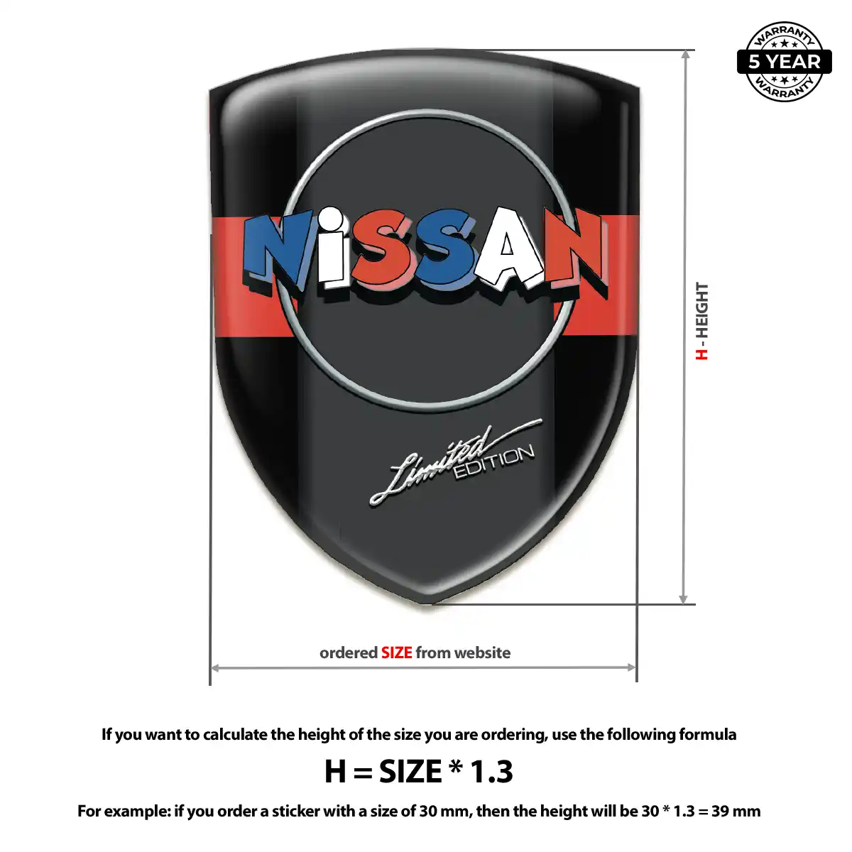 Nissan Silicone Sticker Noble Edition