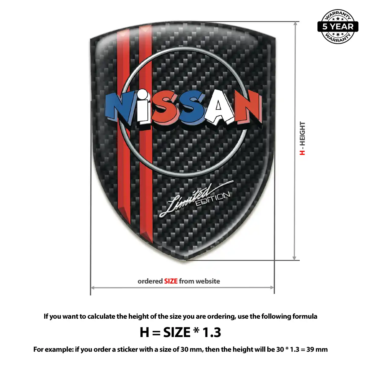 Nissan Silicone Sticker Opulent Line