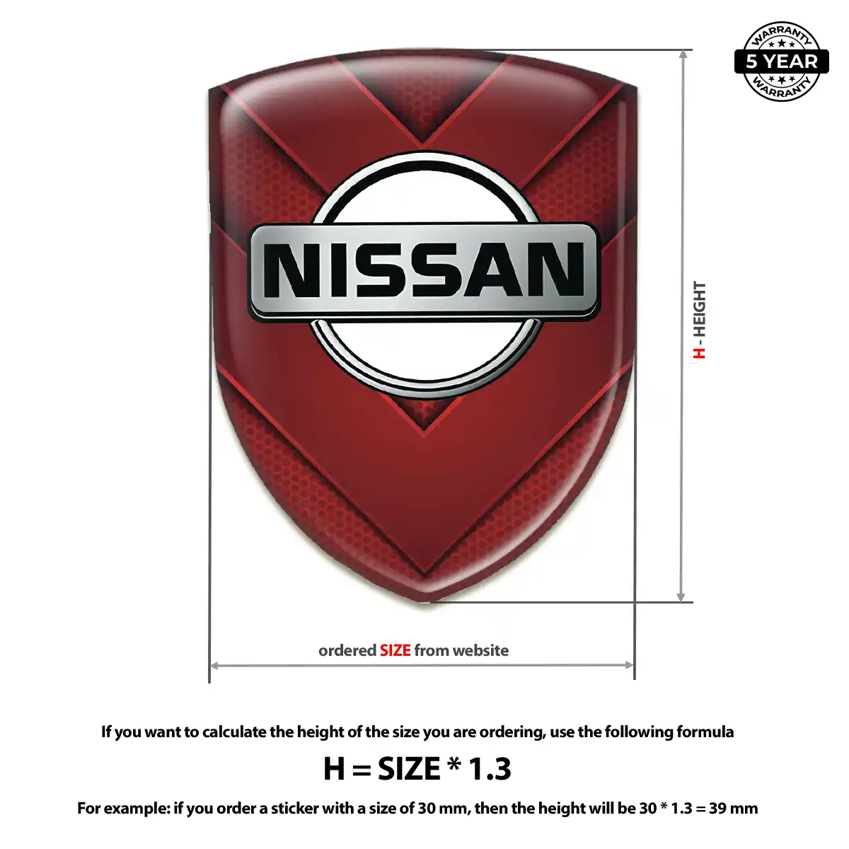 Nissan Silicone Sticker Outer Style