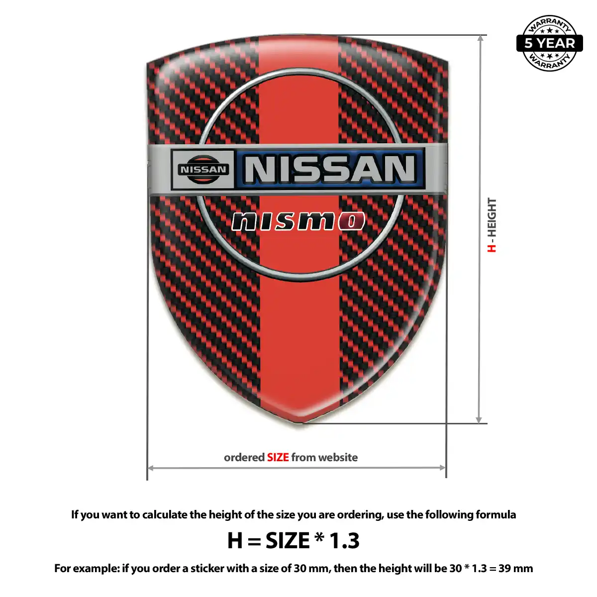 Nissan Silicone Sticker Prestige Line