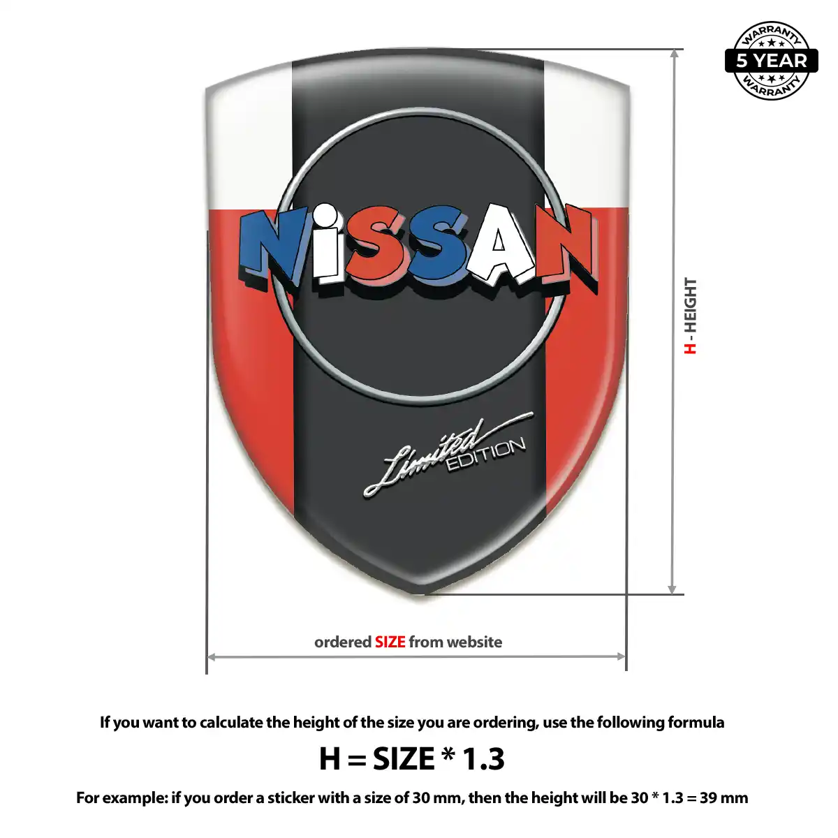 Nissan Silicone Sticker Prime Quality