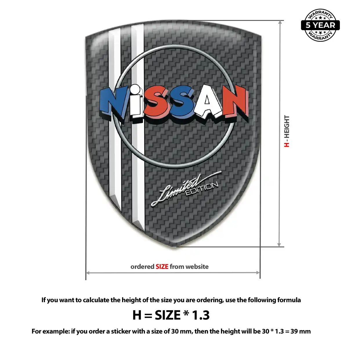 Nissan Silicone Sticker Resin Elite