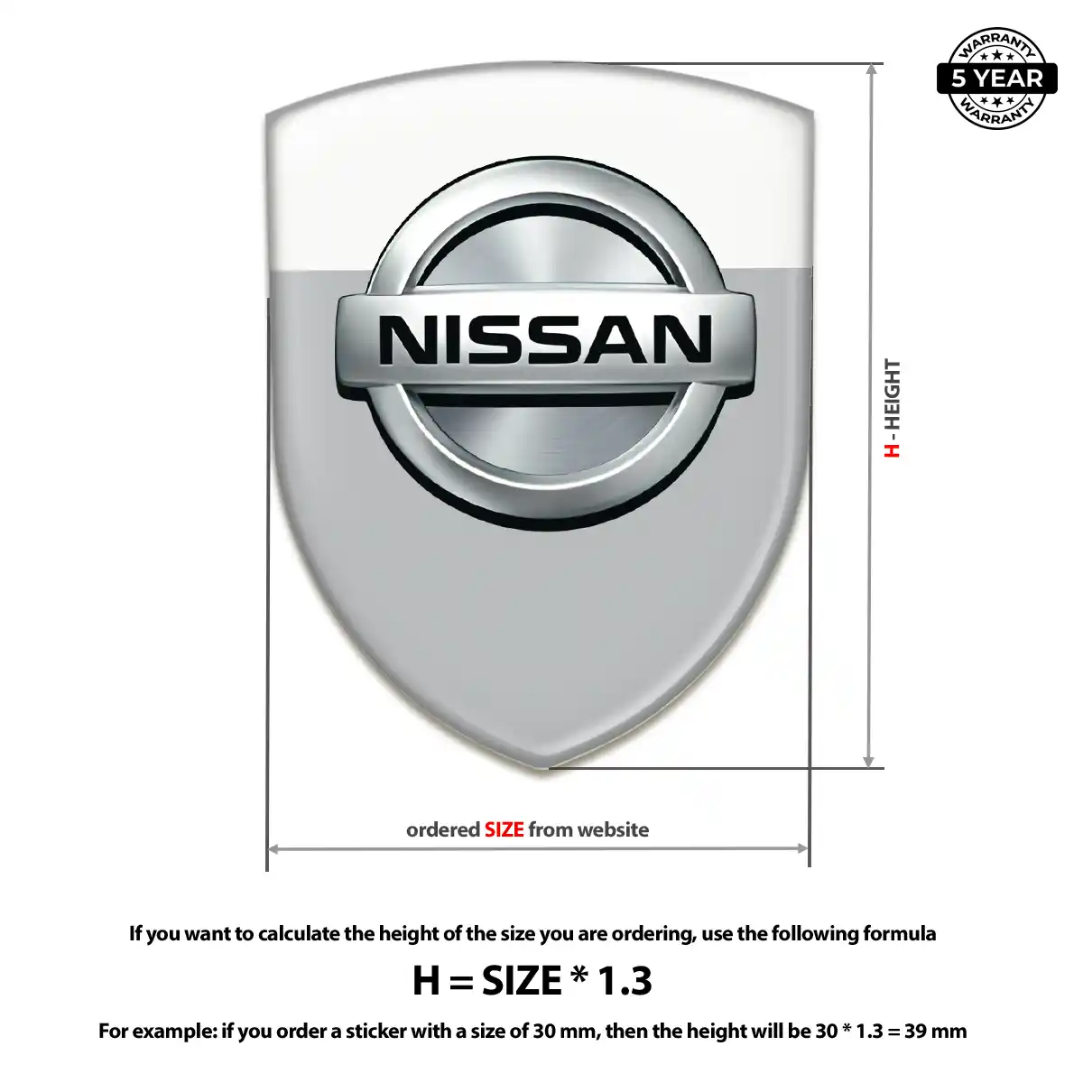 Nissan Silicone Sticker Signature Grade