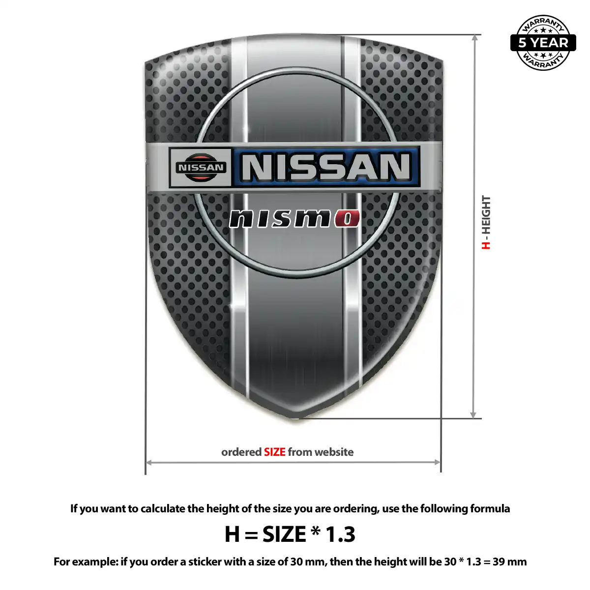 Nissan Sticker Elite Finish