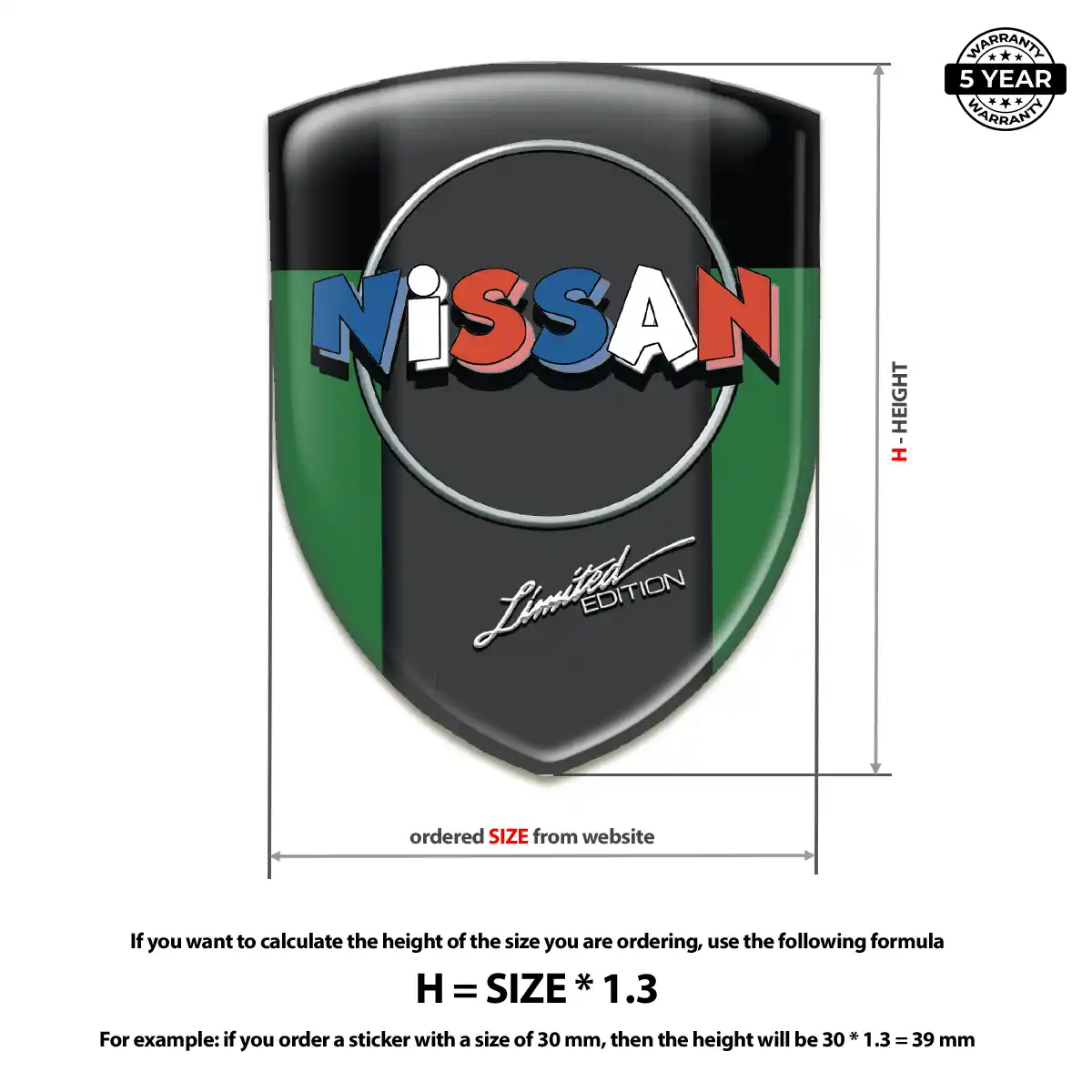 Nissan Sticker Interior Luxe