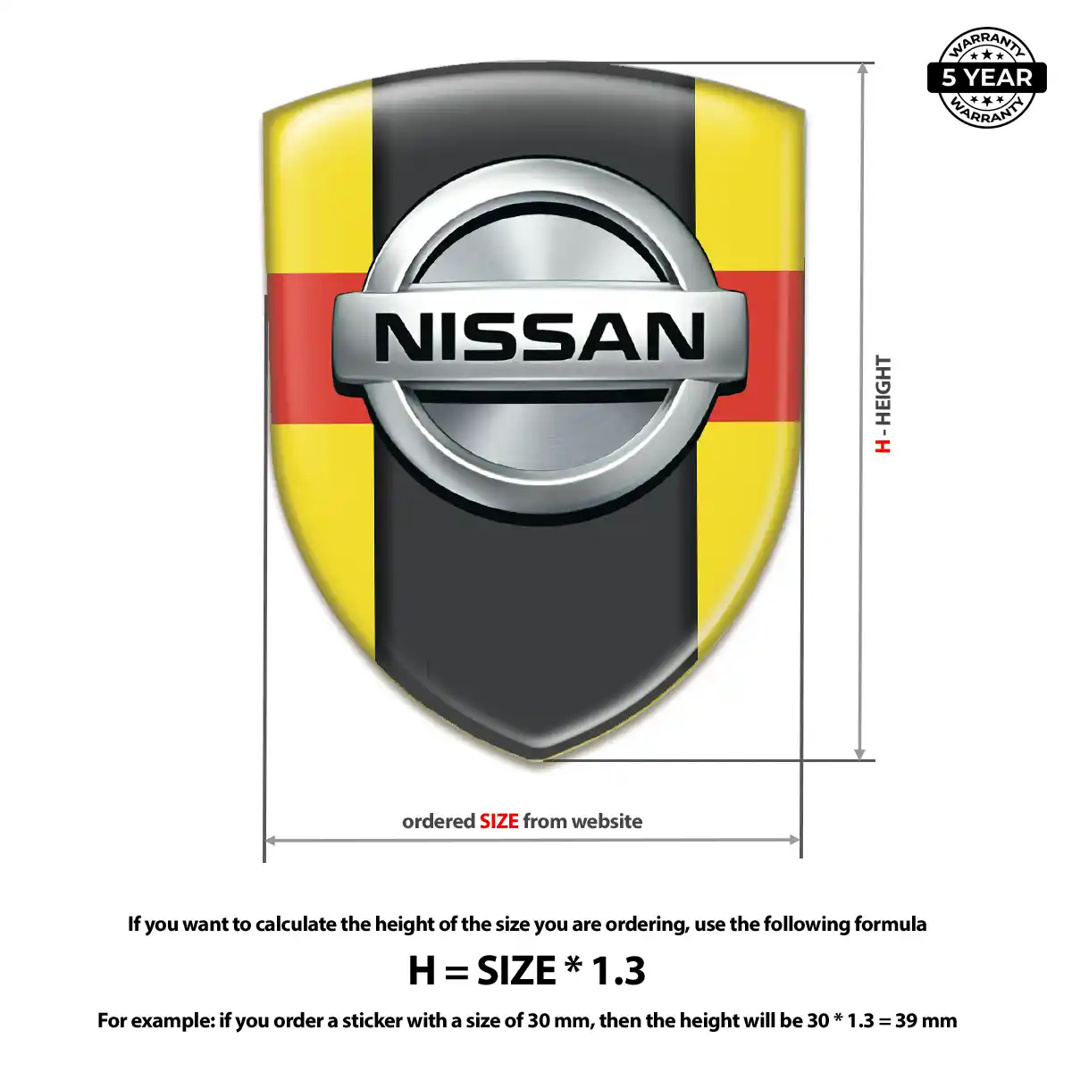 Nissan Sticker Premium Dome