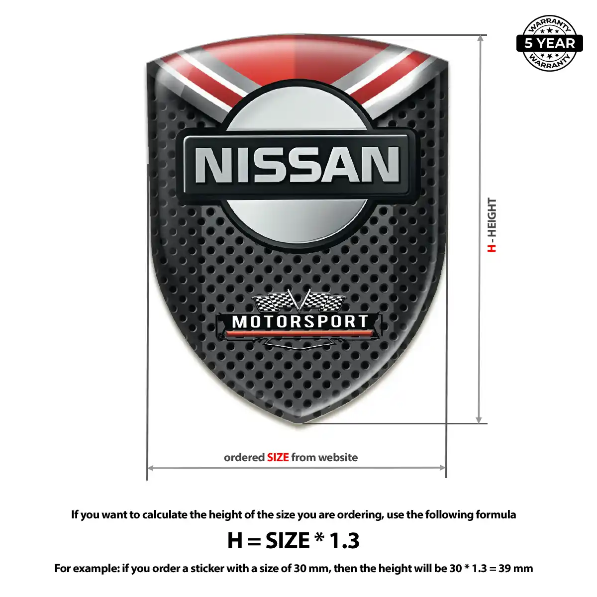 Nissan Sticker Resin Elite