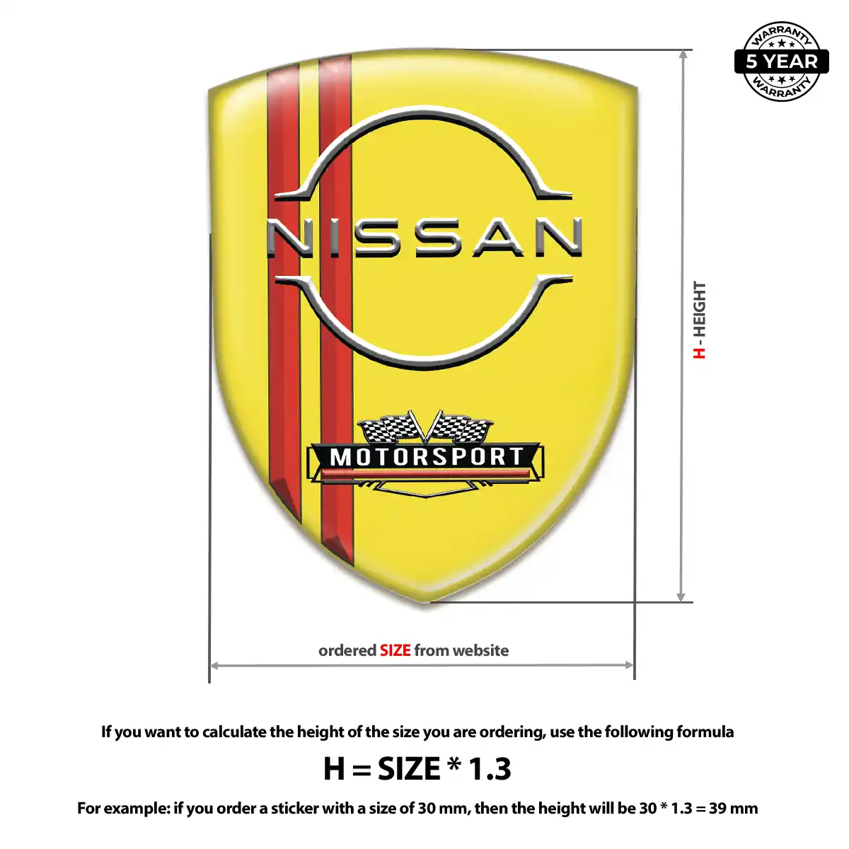 Nissan Sticker Sleek Style