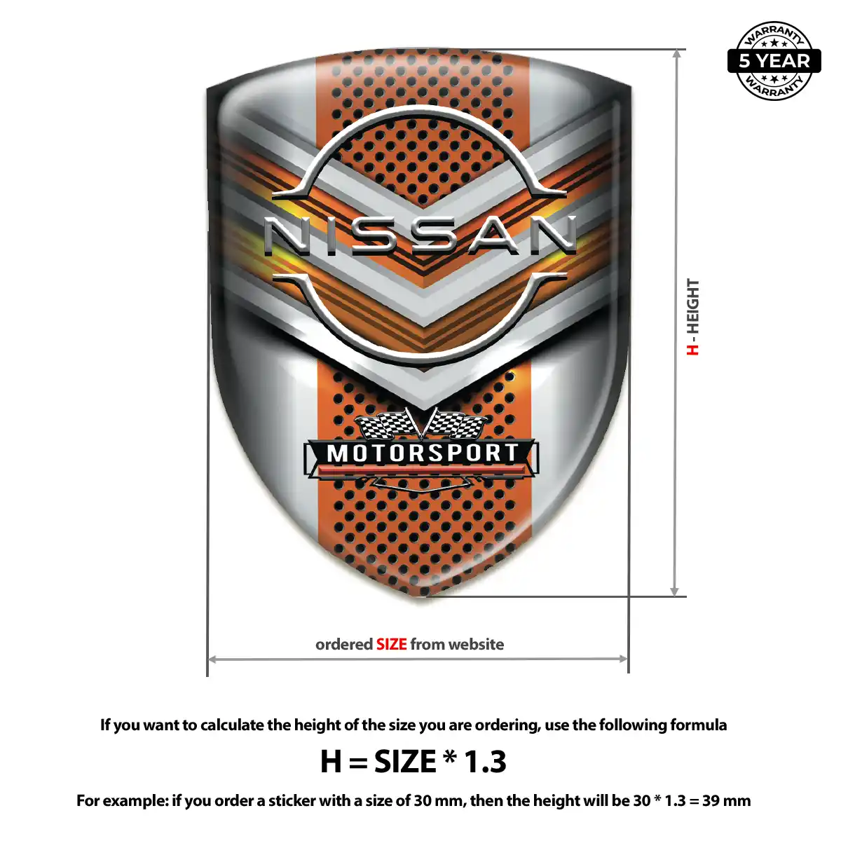 Nissan Vehicle Logo Sticker Cabin Style