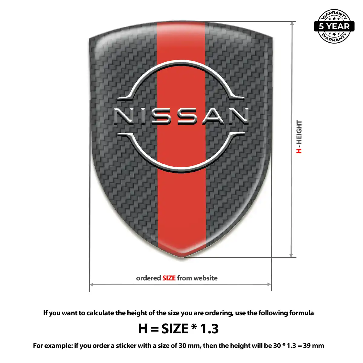 Nissan Vehicle Logo Sticker Deluxe Edition