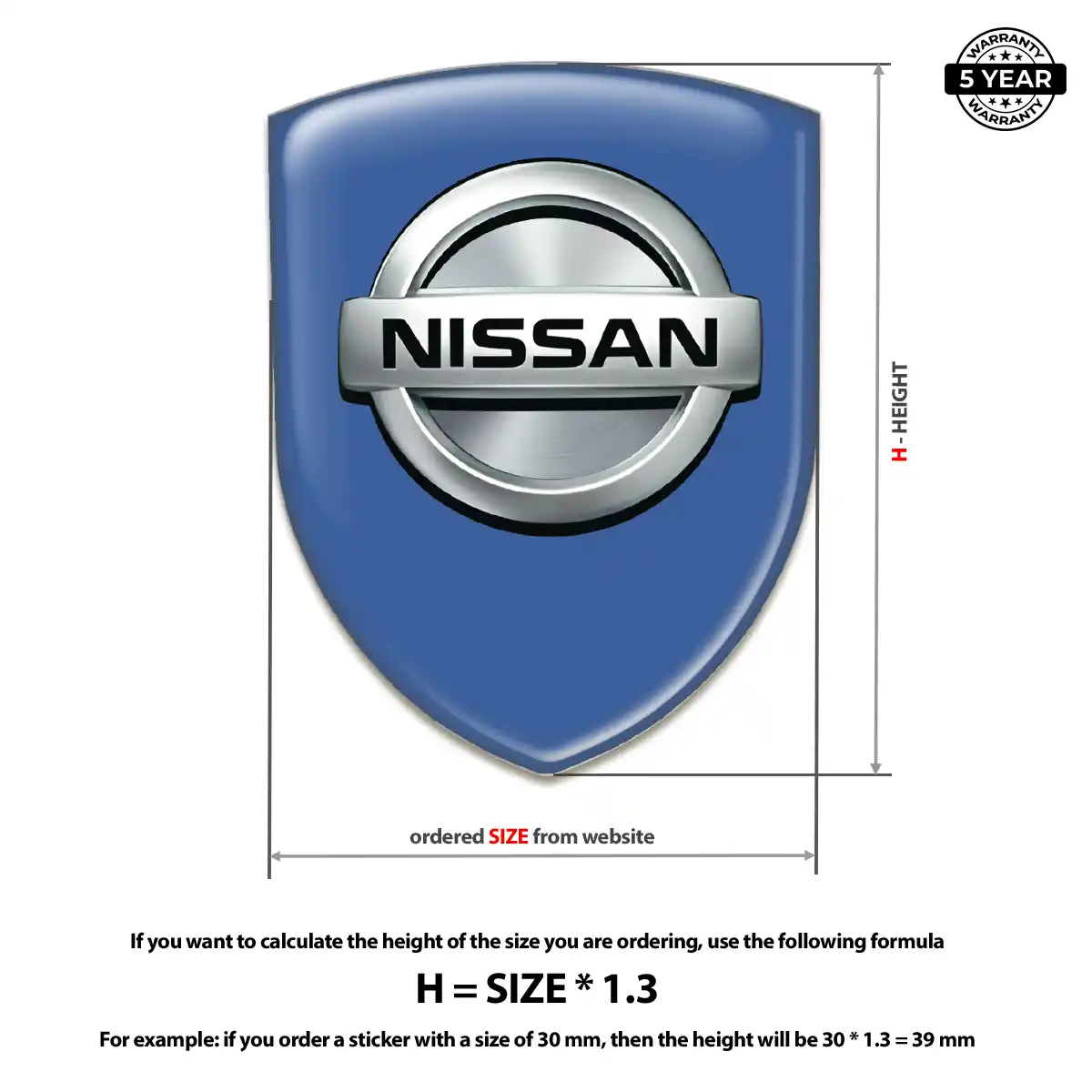 Nissan Vehicle Logo Sticker Exclusive Series