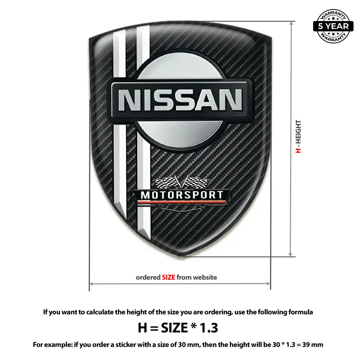 Nissan Vehicle Logo Sticker Exterior Luxe