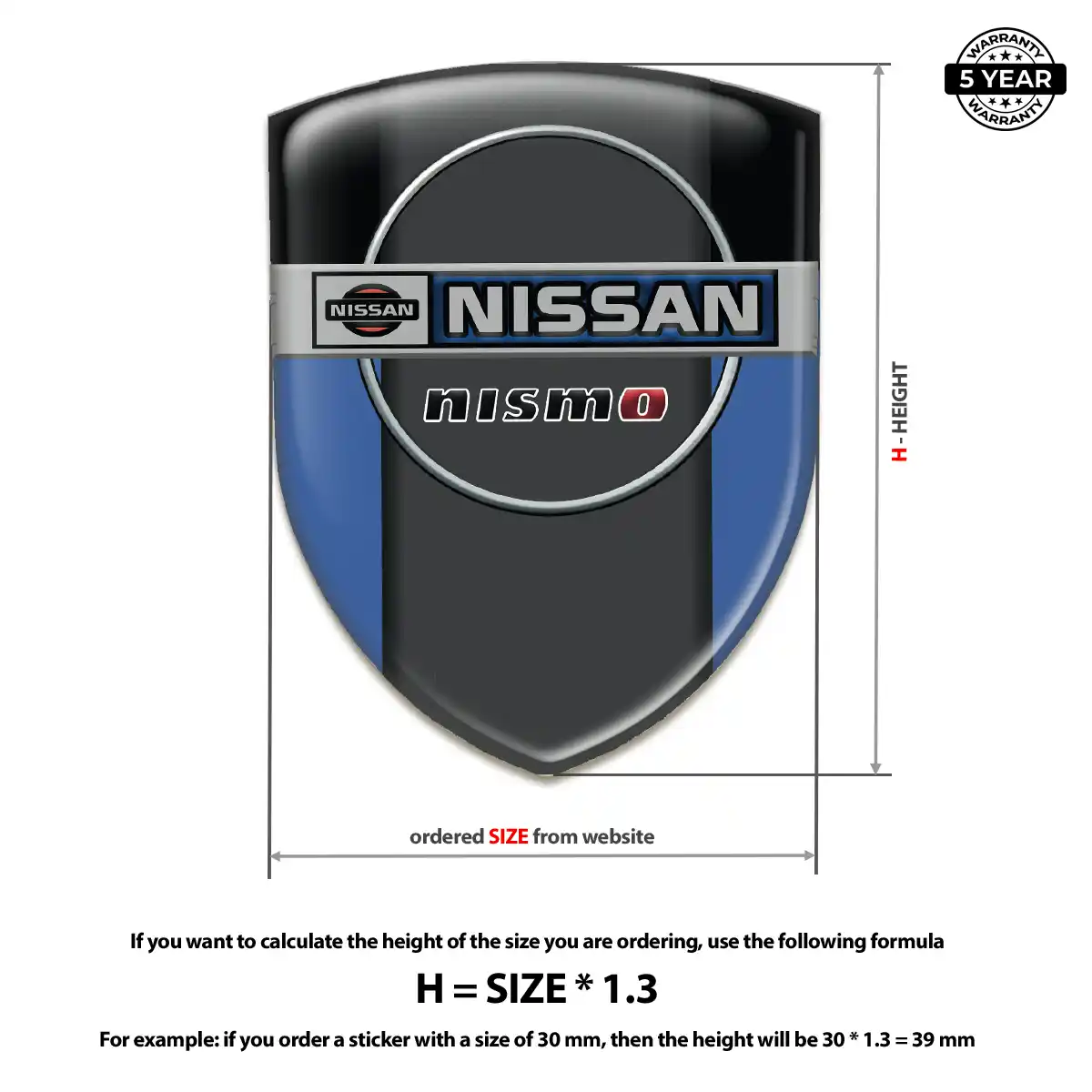 Nissan Vehicle Logo Sticker Interior Elegance