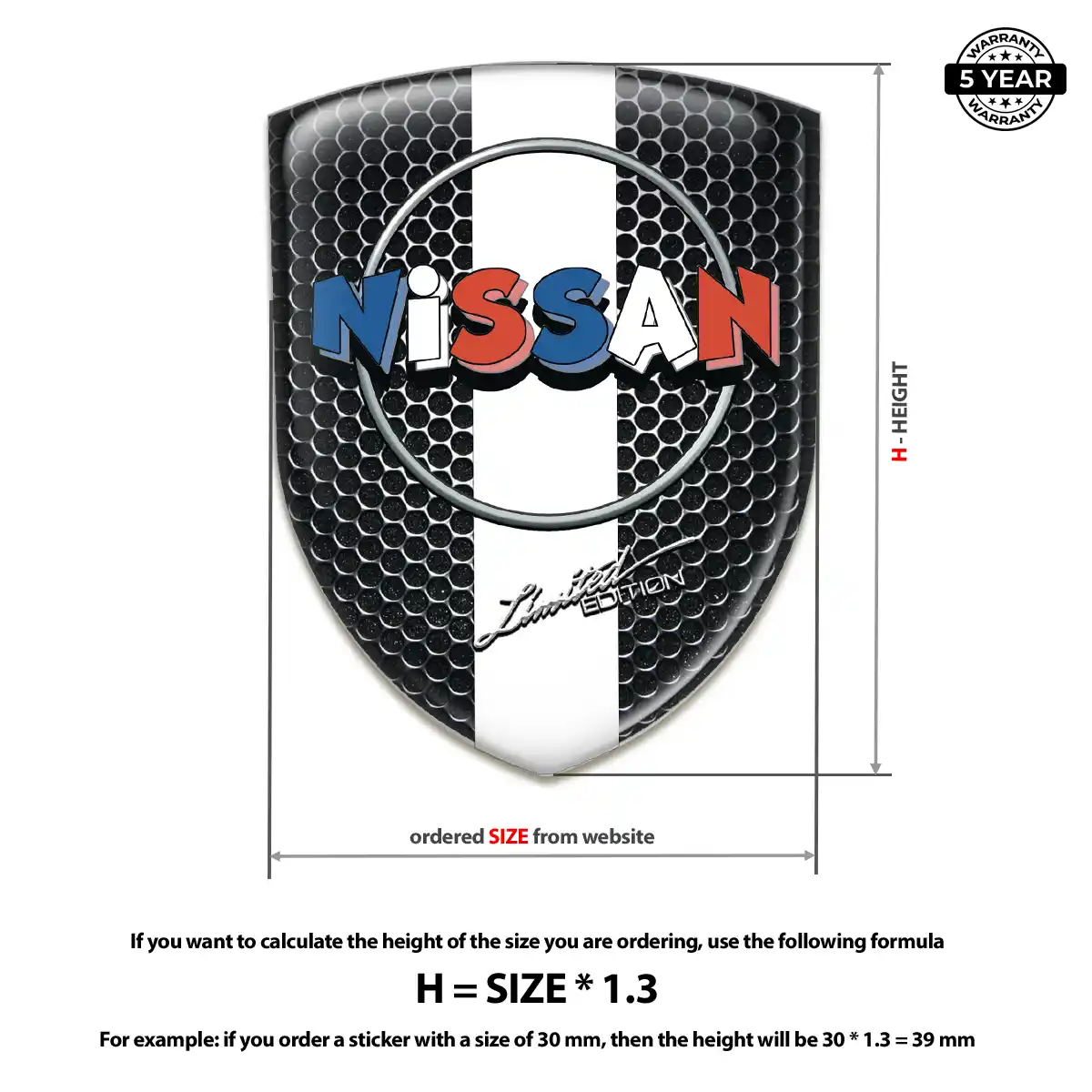 Nissan Vehicle Logo Sticker Interior Luxe