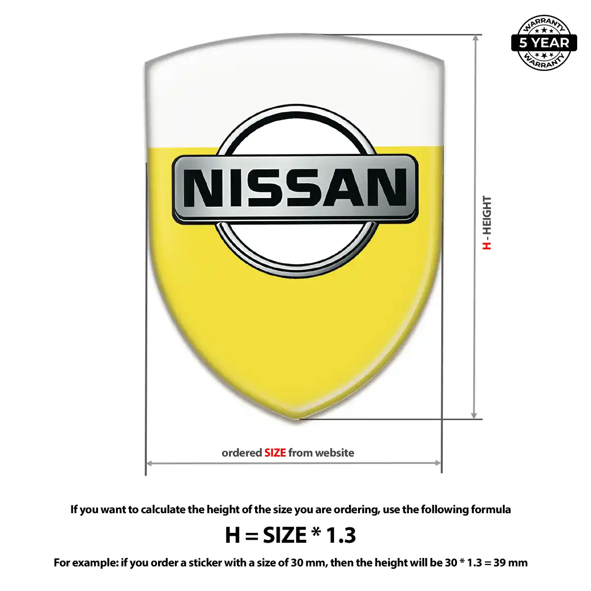 Nissan Vehicle Logo Sticker Noble Edition