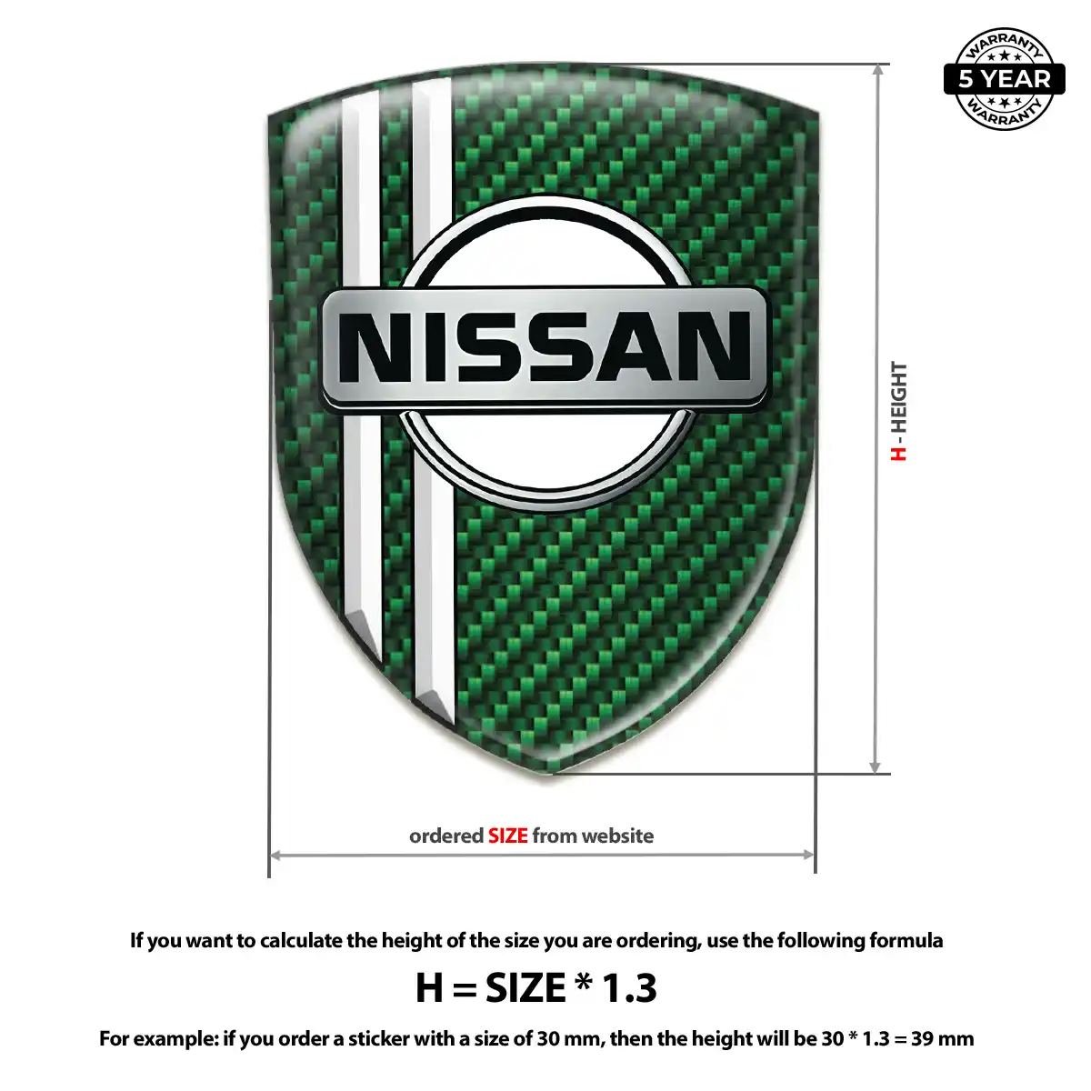 Nissan Vehicle Logo Sticker Outer Style