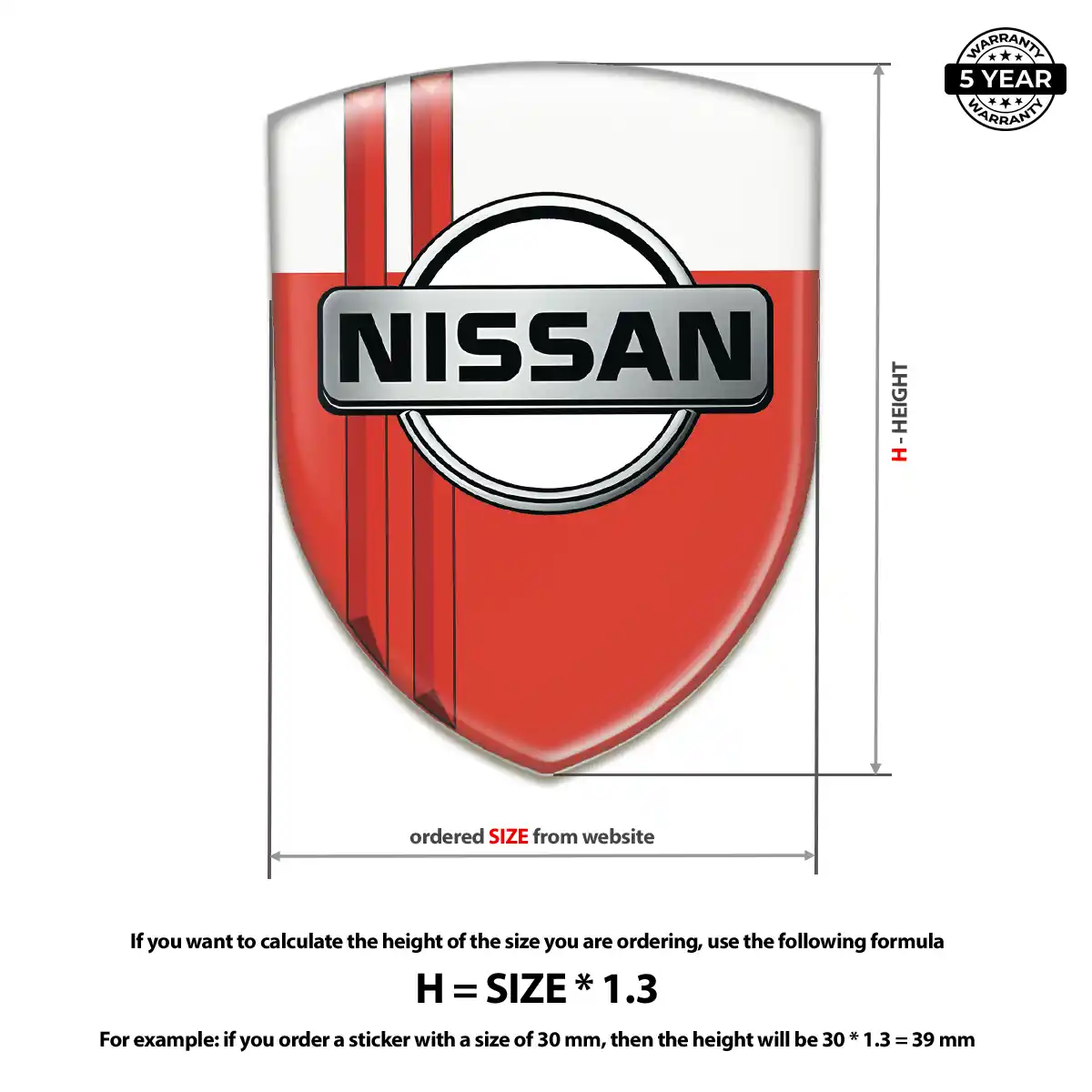 Nissan Vehicle Logo Sticker Prime Quality