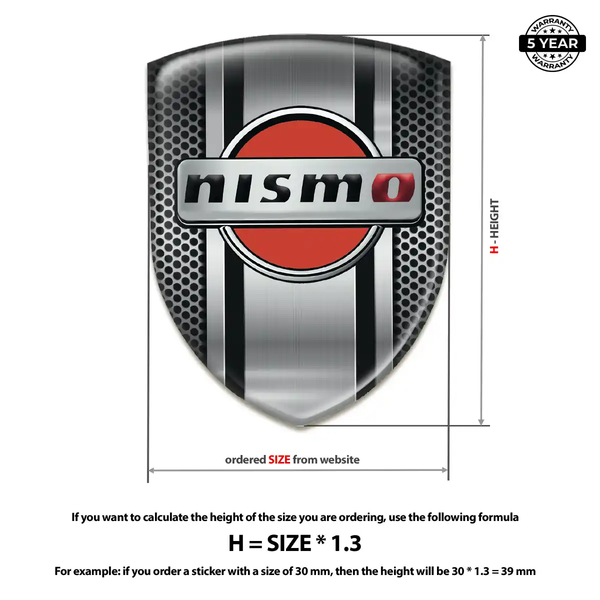 Nissan Vehicle Logo Sticker Refined Design