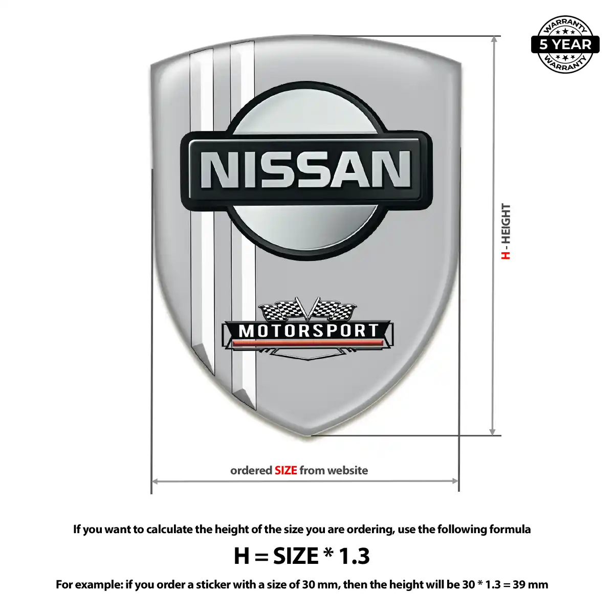 Nissan Vehicle Logo Sticker Signature Grade