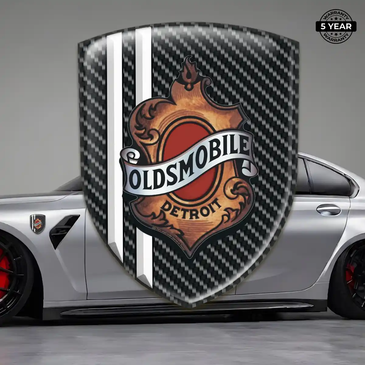 Oldsmobile 3D Badge Sticker Cabin Style