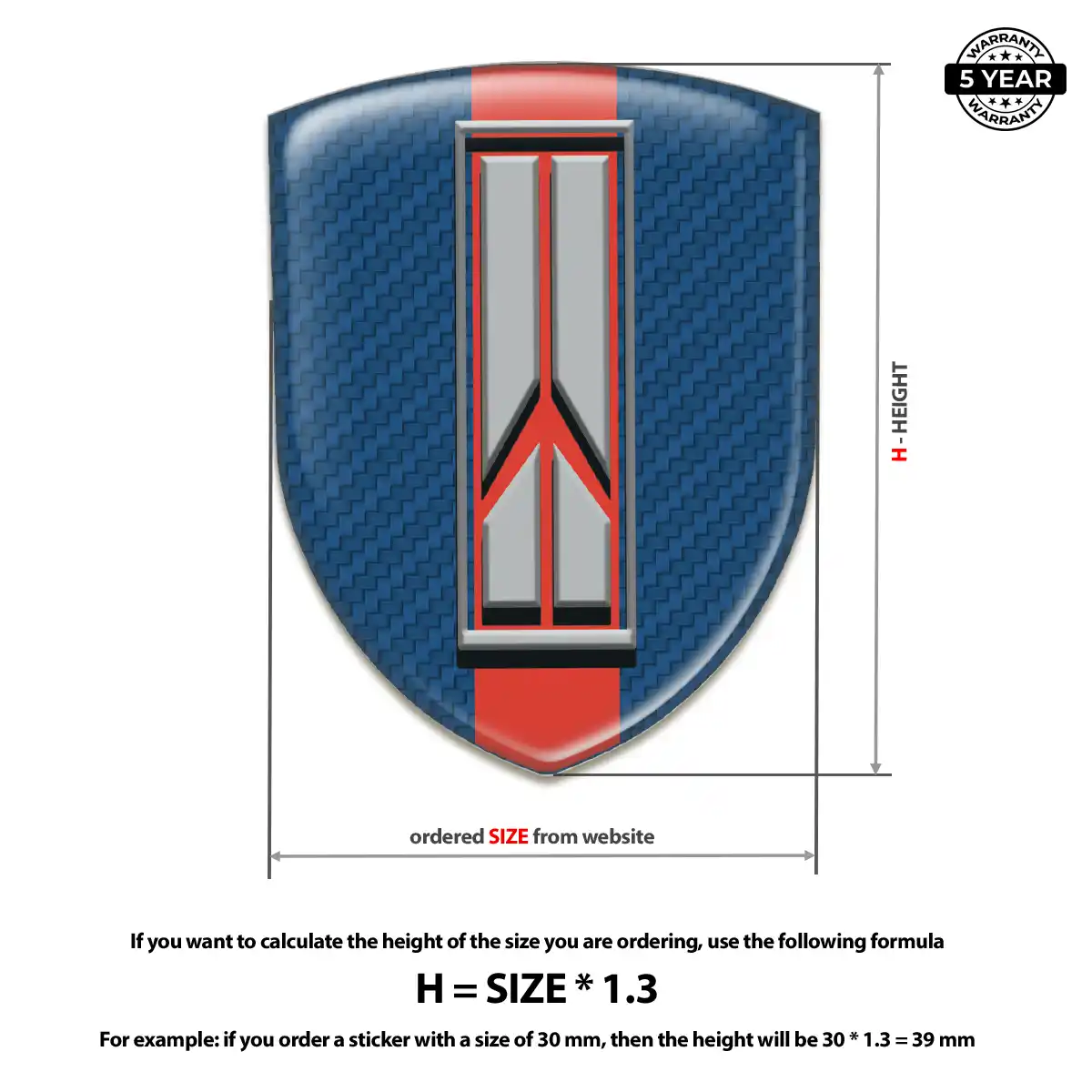 Oldsmobile 3D Badge Sticker Deluxe Edition