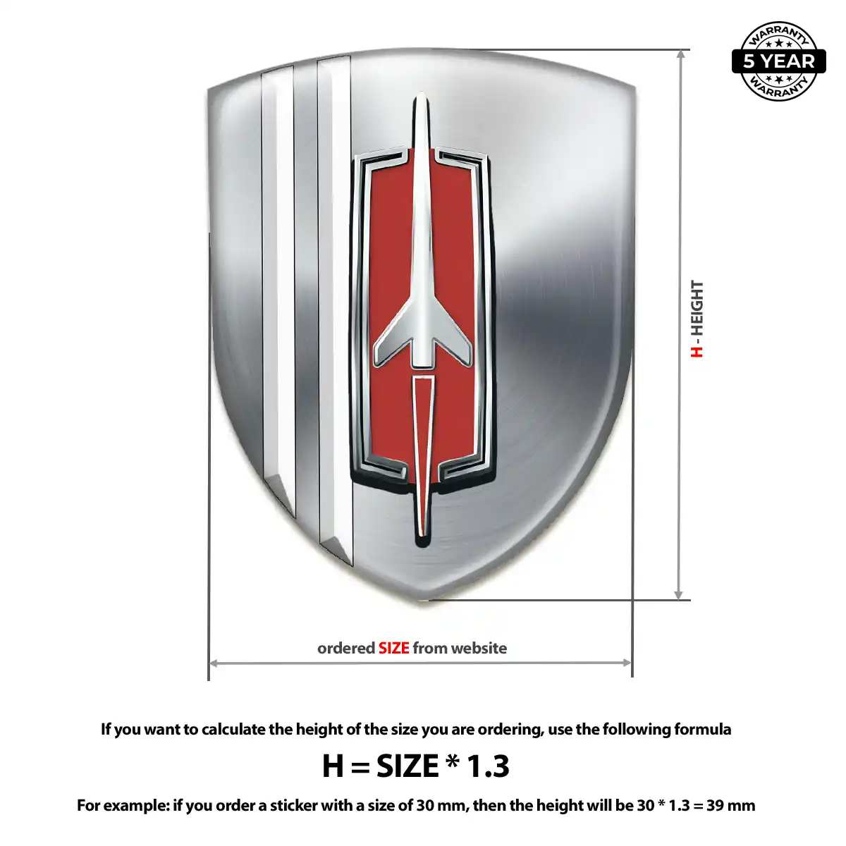 Oldsmobile 3D Badge Sticker Exclusive Series