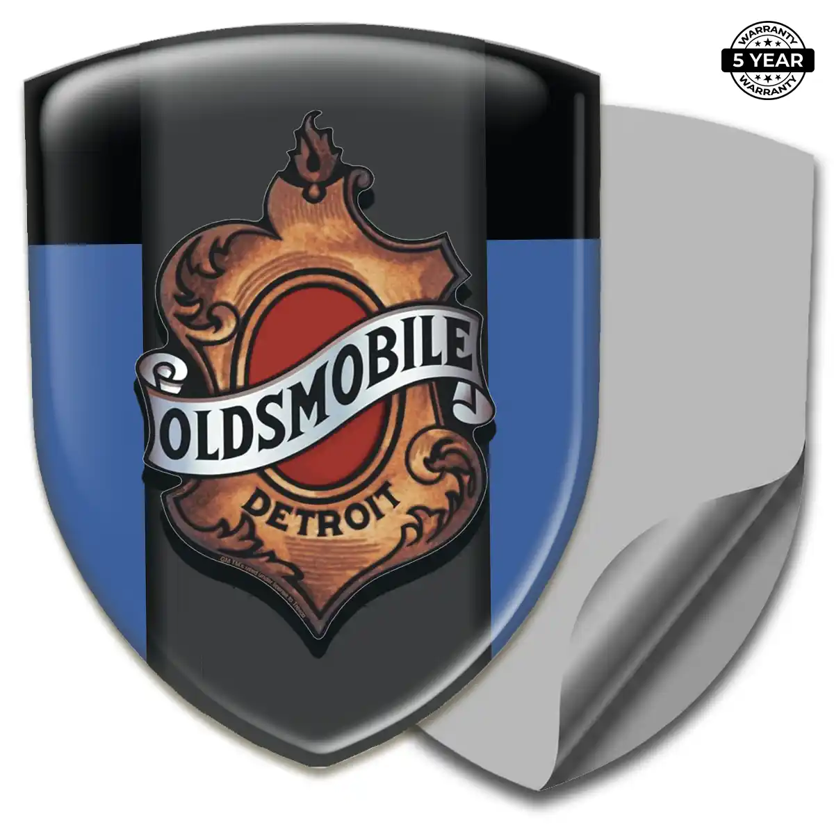 Oldsmobile 3D Badge Sticker Interior Luxe
