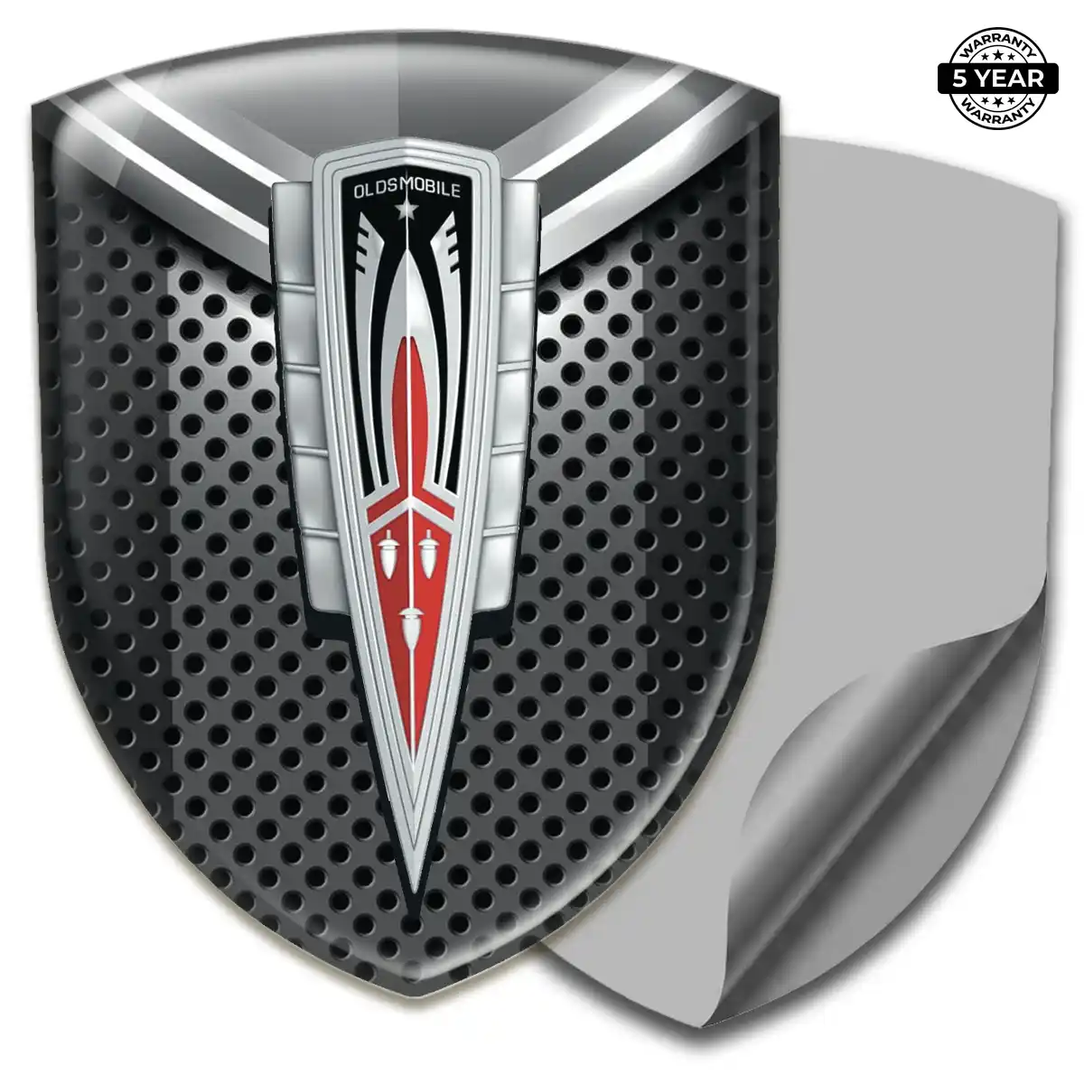 Oldsmobile 3D Badge Sticker Premium Dome