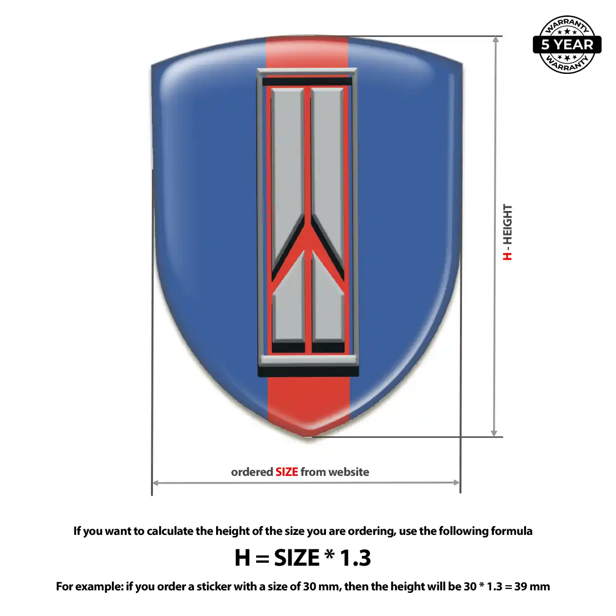 Oldsmobile 3D Badge Sticker Refined Design