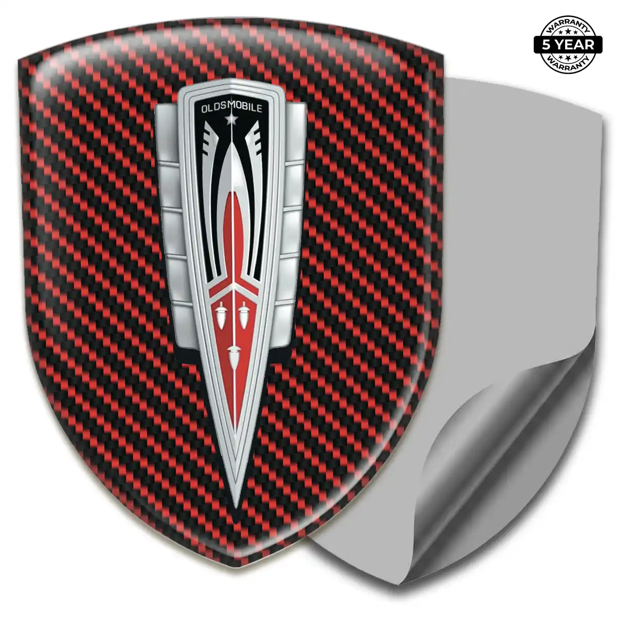 Oldsmobile 3D Badge Sticker Sleek Style