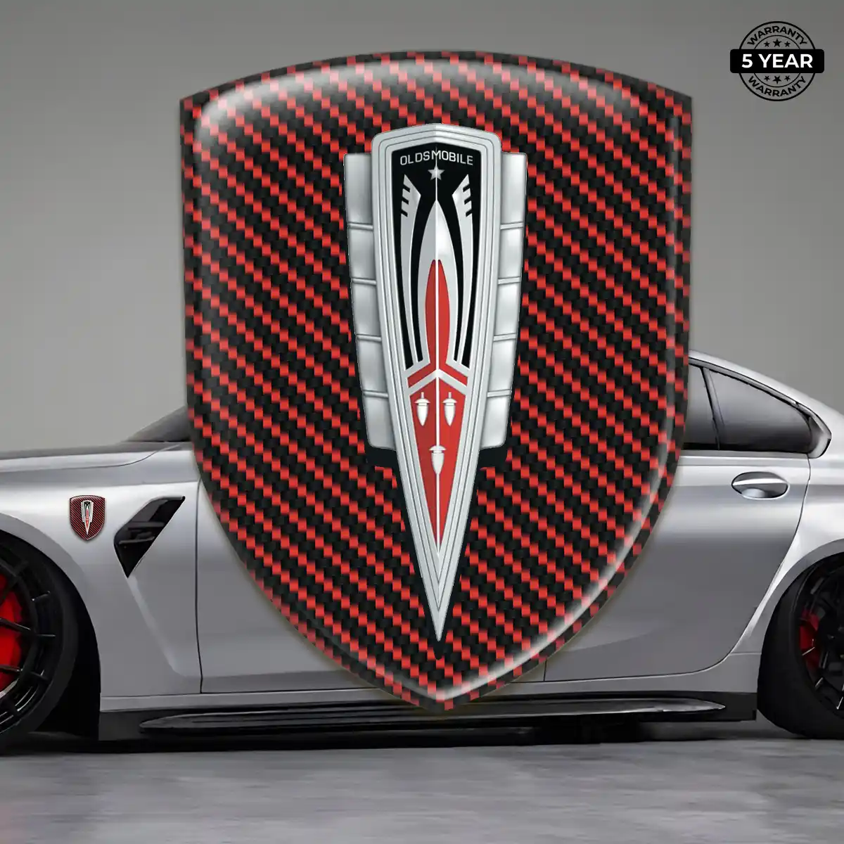 Oldsmobile 3D Badge Sticker Sleek Style