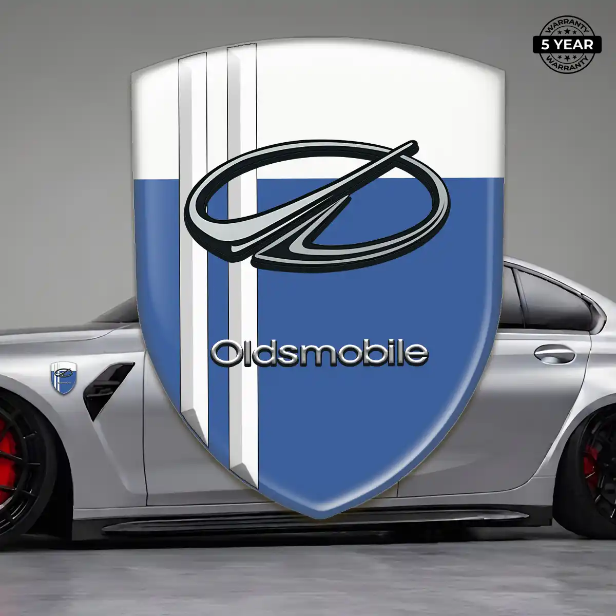 Oldsmobile 3D Domed Sticker Sleek Style