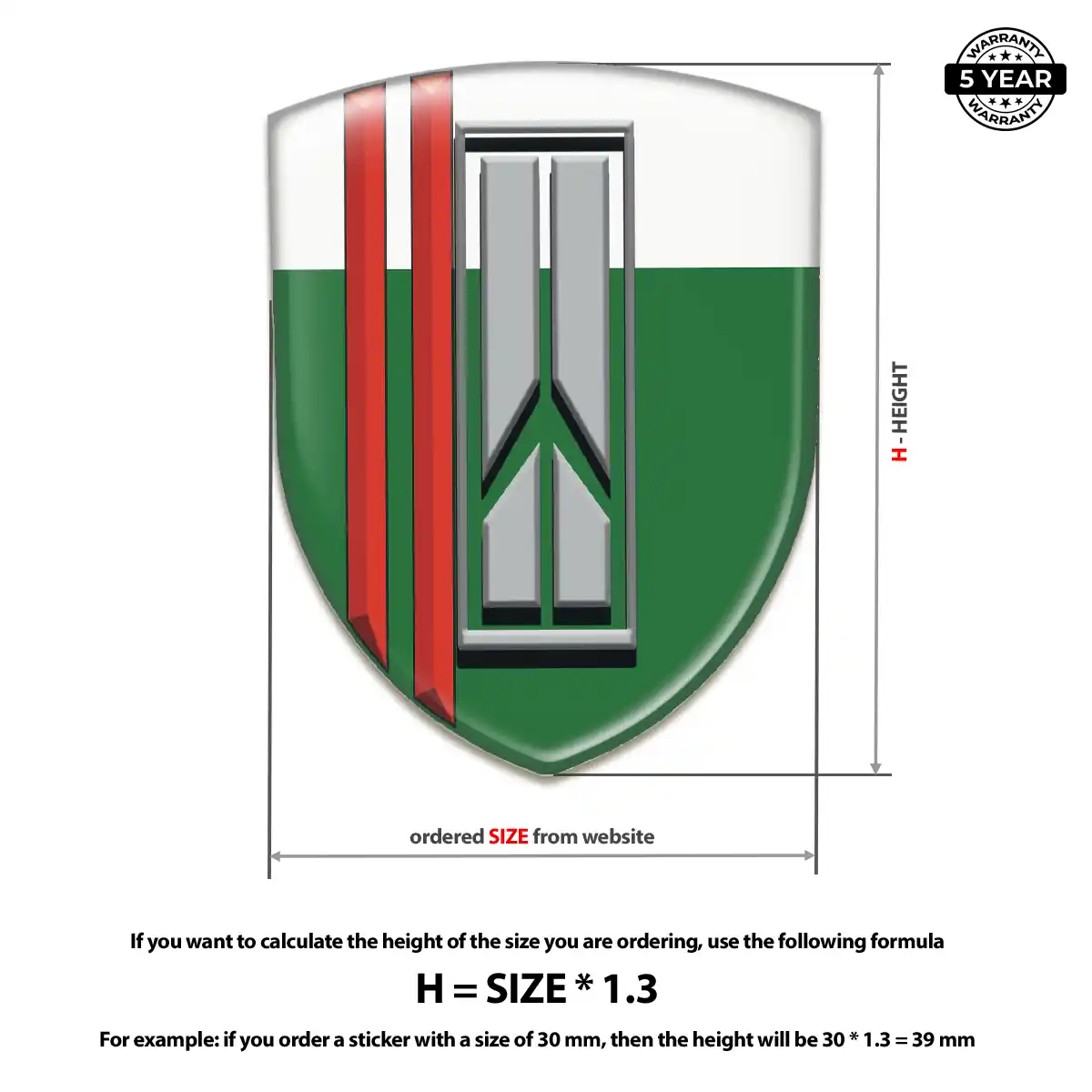Oldsmobile 3D Domed Sticker Superior Craft
