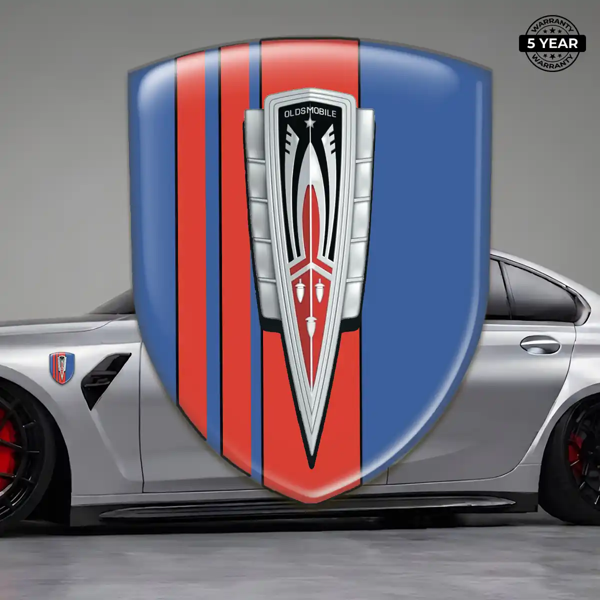 Oldsmobile 3D Emblem Sticker Cabin Style
