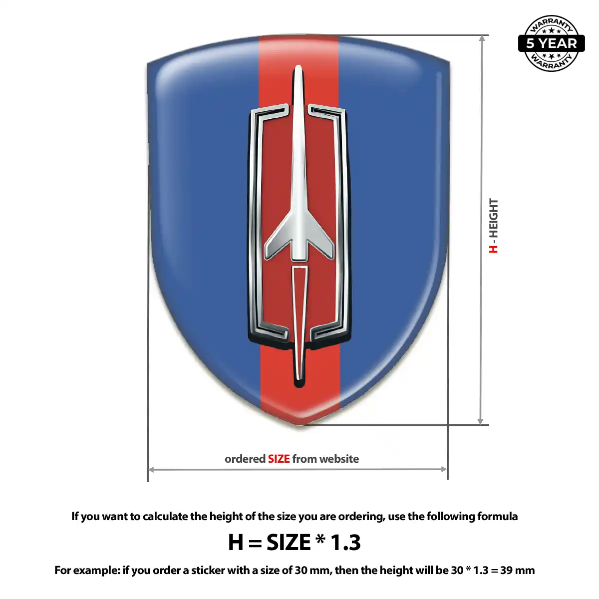 Oldsmobile 3D Emblem Sticker Exclusive Series