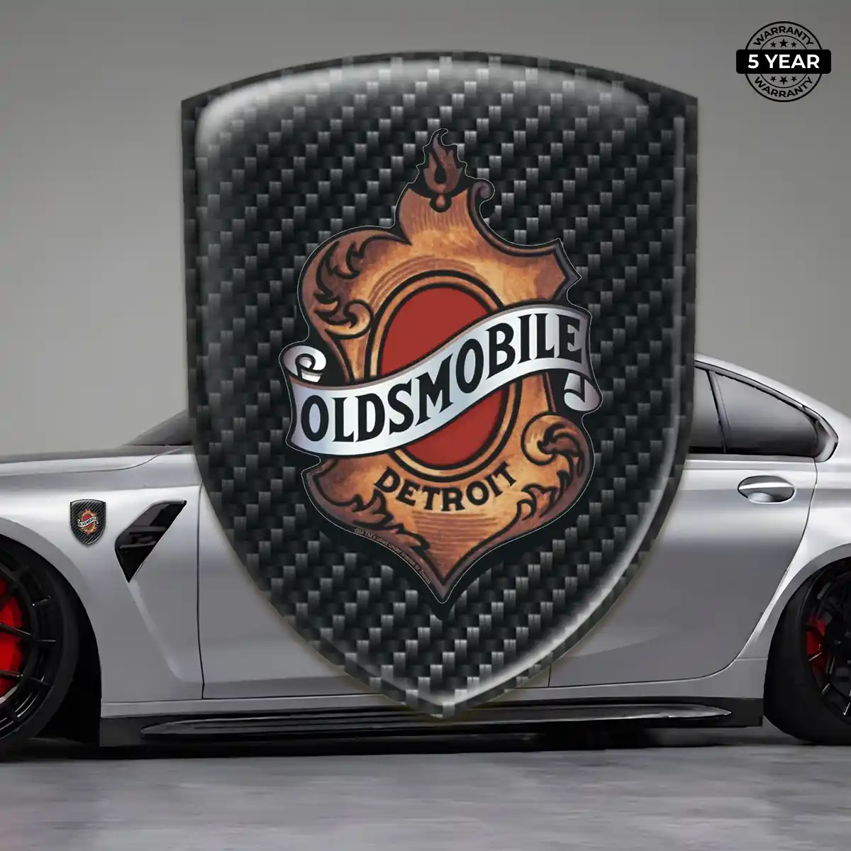 Oldsmobile 3D Emblem Sticker Outer Style