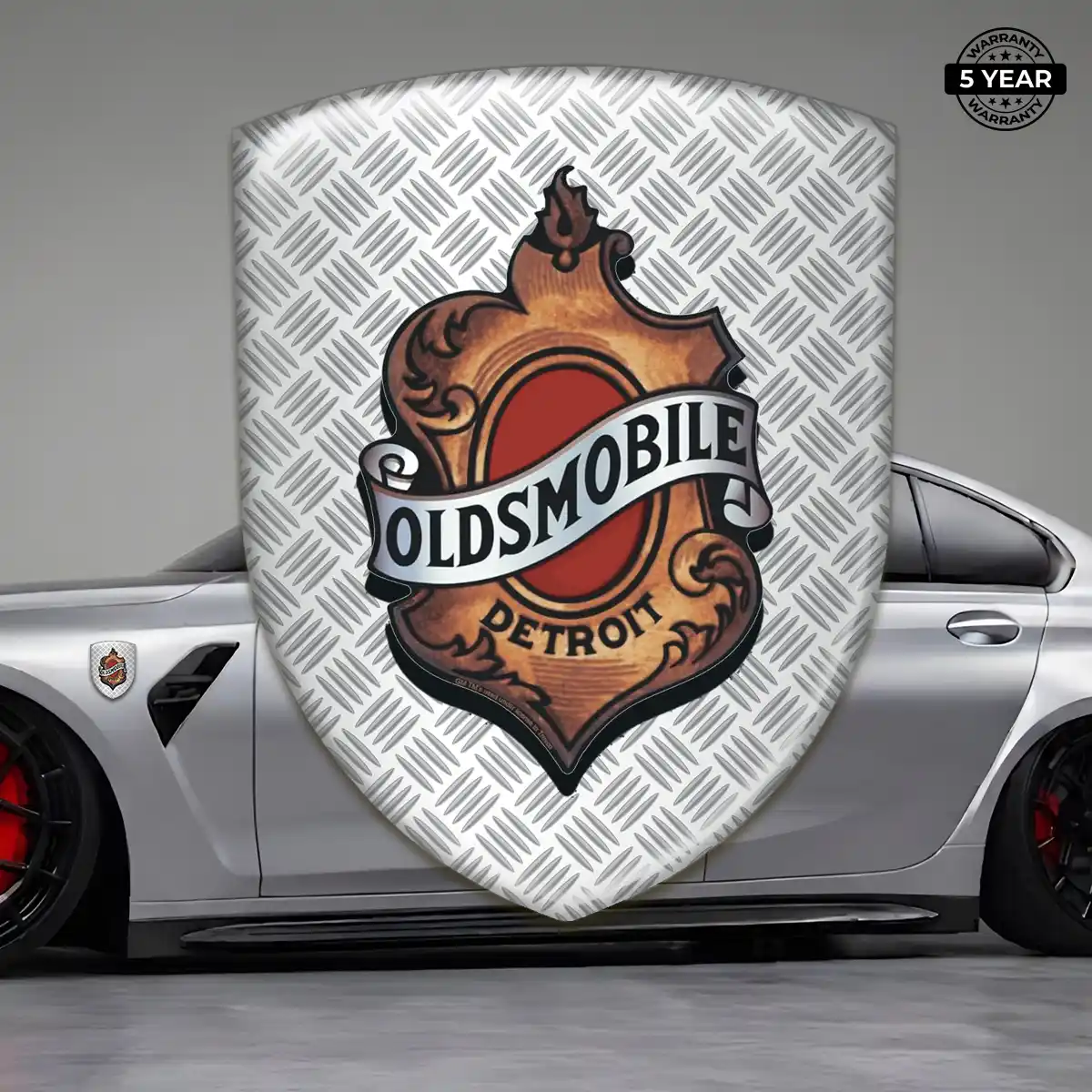 Oldsmobile 3D Emblem Sticker Sleek Style